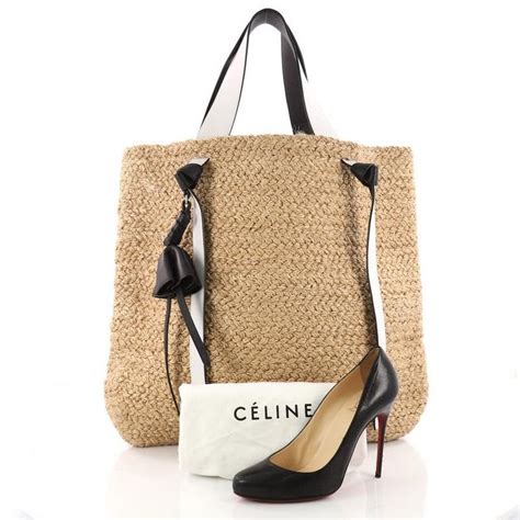 celine badket bag|Celine straw tote bag.